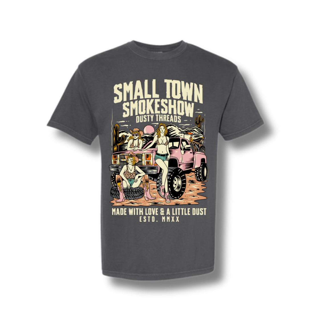 Small Town Smoke Show Oversized Tee