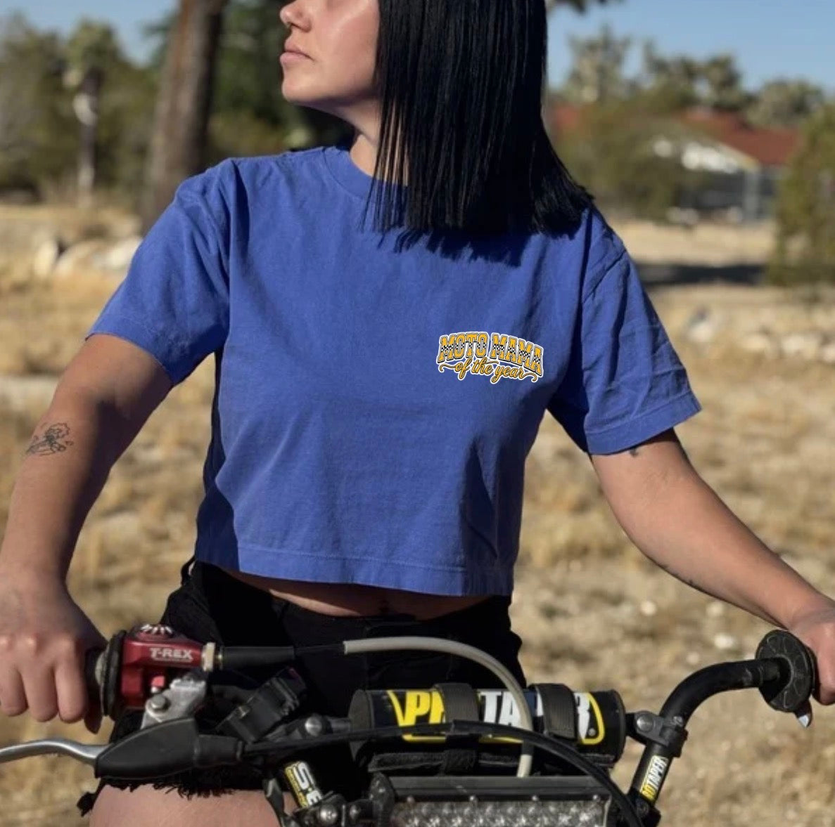 Moto Mama Cropped Tee