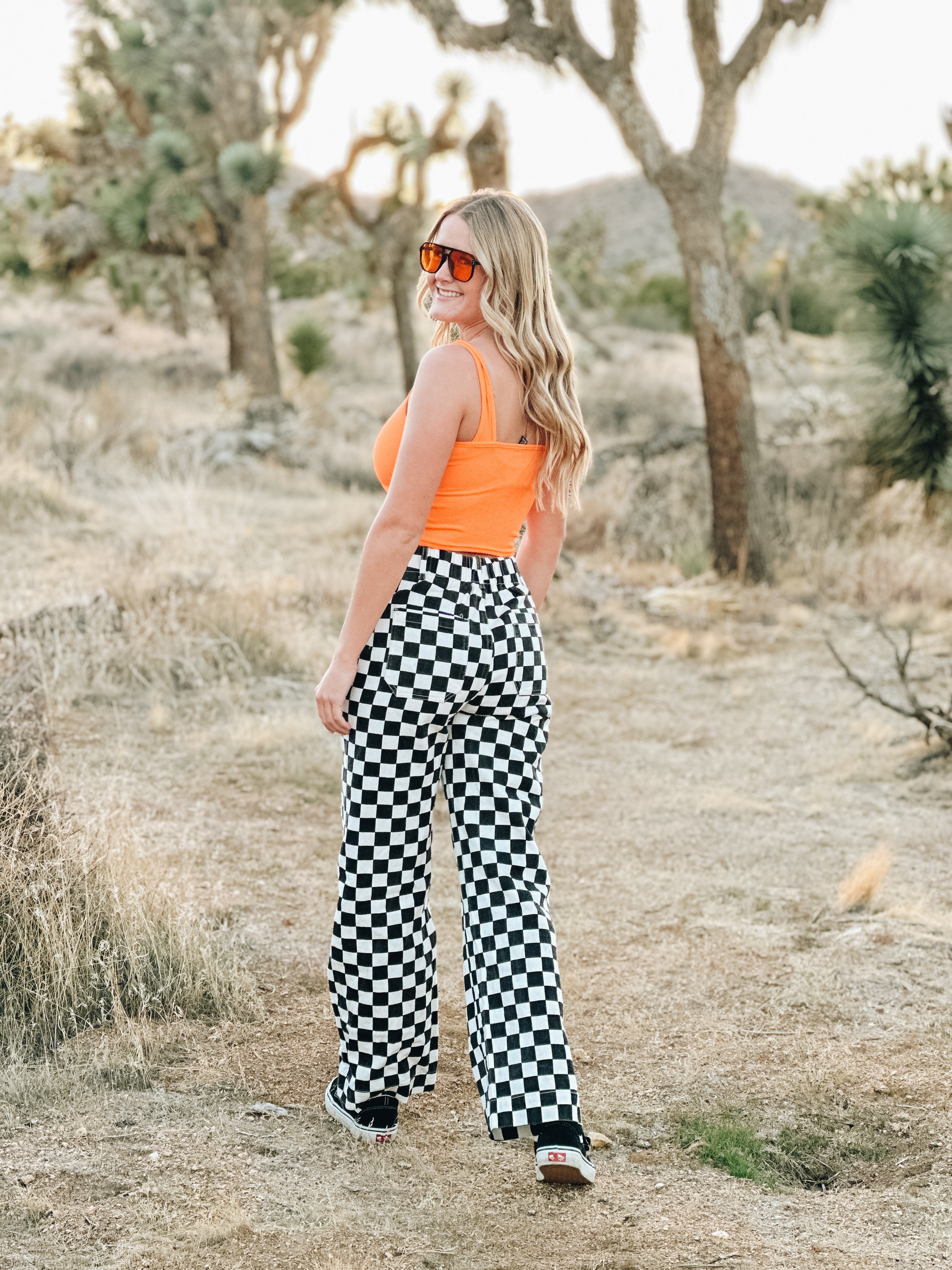 Demi Checked Pants
