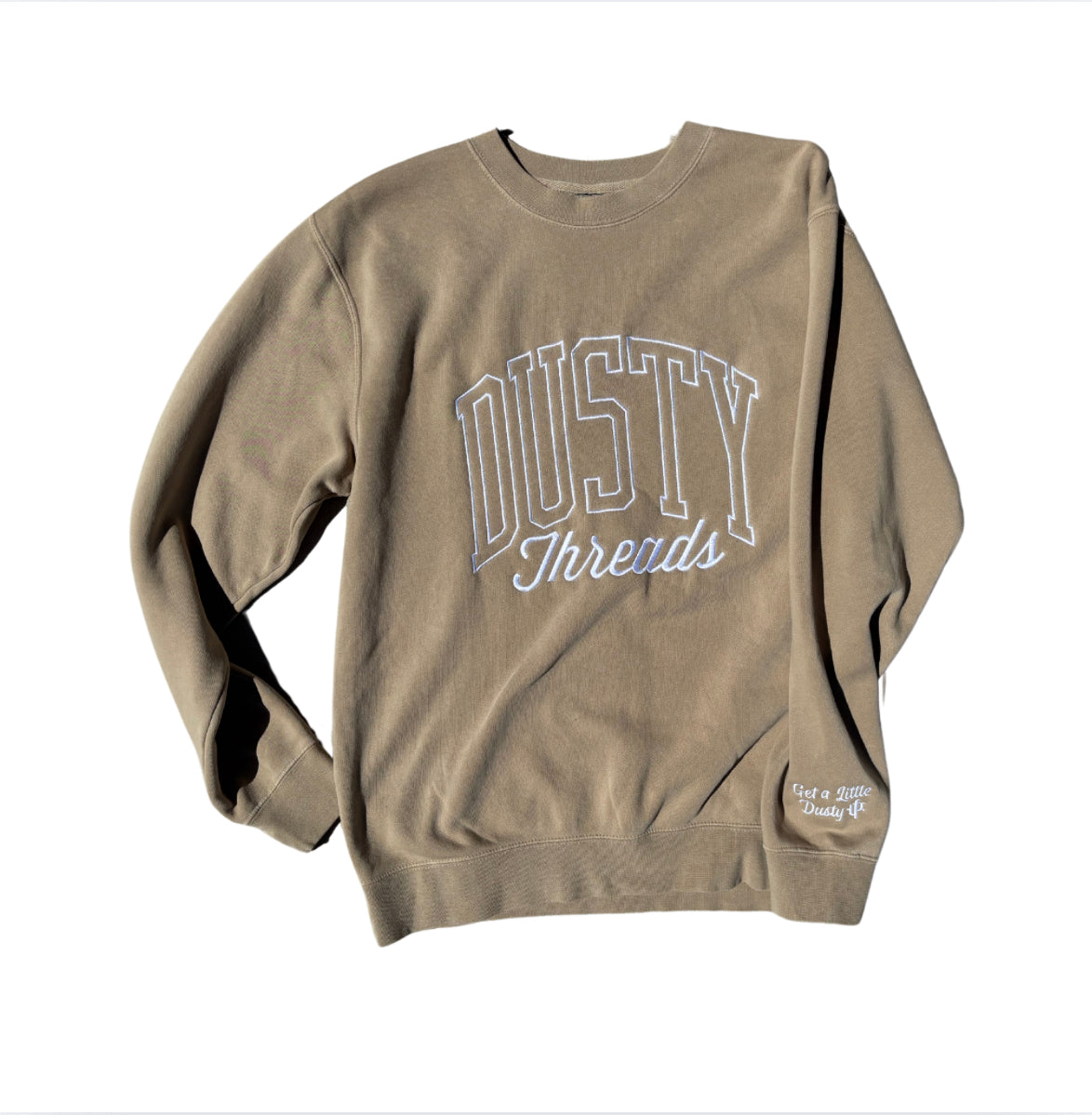 Embroidered crew
