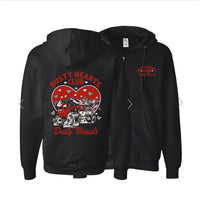 Dusty Hearts Zip Up