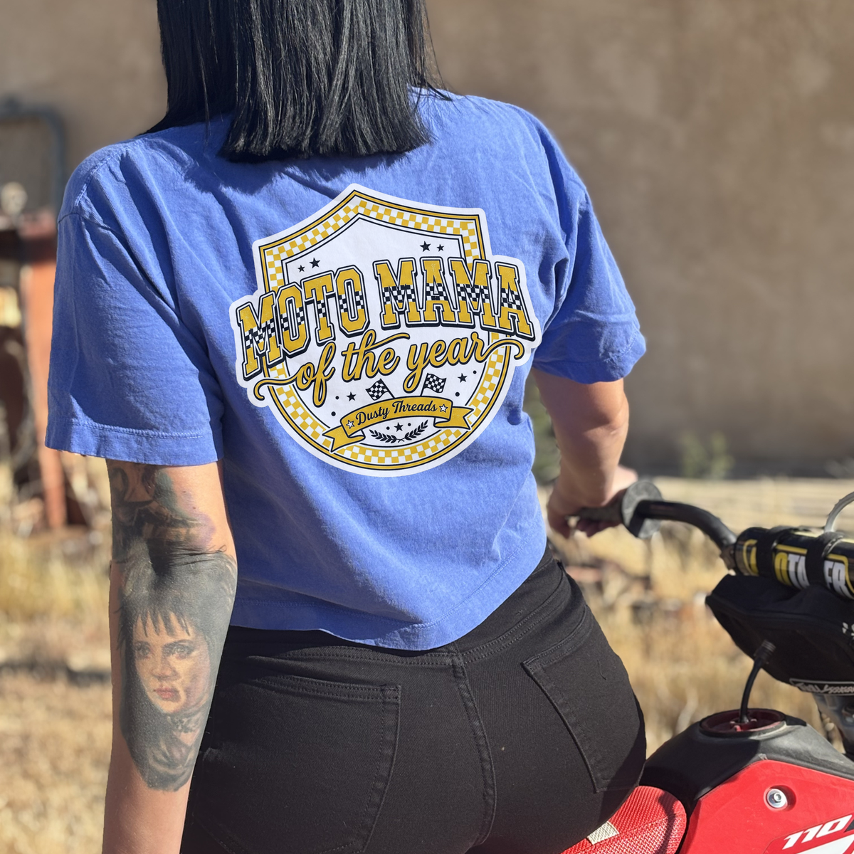 Moto Mama Cropped Tee